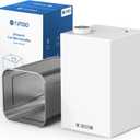 Stainless Steel Humidifier, Cool Mist Humidifiers with Only 3 Parts Easy to Clean, Top Fill Humidifier with 1-9H Timer, 30dB Whisper-Quiet, Filter less for Bedroom Large Baby Room Office, White (2.5L)