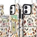 Shorogyt Compatible with iPhone 11 Wallet Case with Card Holder - Designer Dogs Lover Girl Pattern Kickstand Magnetic Clasp Back Flip Folio Leather Phone Covers for Women Men Girls
