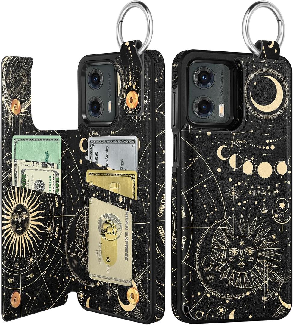 Shorogyt for Moto G 5G 2024 Wallet Case with Card Holder - Designer Constellation Pattern Kickstand Magnetic Clasp Back Flip Folio Leather Phone Cases for Women Men Girls for Moto G 5G 2024 Shorogyt for Moto G 5G 2024 Wallet Case with Card Holder - Designer Constellation Pattern Kickstand Magnetic Clasp Back Flip Folio Leather Phone Cases for Women Men Girls for Moto G 5G 2024