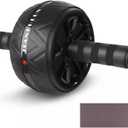 Ab Roller Wheel and Knee Mat, Abs Workout Equipment for Abdominal & Core Strength Training, Home Gym Fitness Exercise Wheels for Women Men, Abdominal Wheel (black)