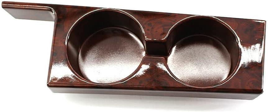 Double Cup Bracket Peach Wood, Front Center Console Dual Cup Holder, Compatible with BMW E39 525i 528i 530i 540i M5 1997-2003