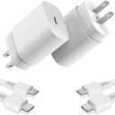 Type C Charger, 2 Pack 25W PD USB C Wall Charger Super Fast Charging Block & 6ft Android Phone Charger Cable for Samsung Galaxy S23 S22 S21 S20 Plus Ultra, Note 20 10 9 8/ S10 S9 S8 Pixel 6 5 4 Pro XL