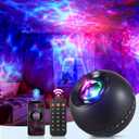 One Fire Upgrade Star Projector Galaxy Light,15 Colors Night Light Projector Lights,Bluetooth&15 White Noise Sound Machine With Light Projector Mood Lighting,Remote Planetarium Projector for Kids Gift (Purple)
