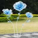 Giant Flowers for Decoration,Wedding Reception Essential,5.6 ft Huge Artificial Silk Flower,Ideal for Party Banquet Background Decor and Photographic Props(Blue)