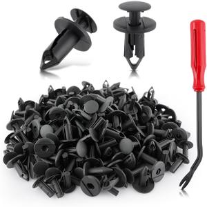 AUTOKAY 100pcs ATV UTV Body Fastener Rivets Push Pin Fender Clips Fit for Suzuki King Quad Vinson for Honda Acura Rancher Can Am 293150089 Polaris 7661855 RZR Ranger for Kawasaki Plastic Fender Clips