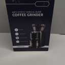 Conical Burr Coffee Grinder, Electric Coffee Bean Grinder for Precise Grinding, 35 Settings, 212 Cup Selector, Anti-Static Design for Home Use, Black