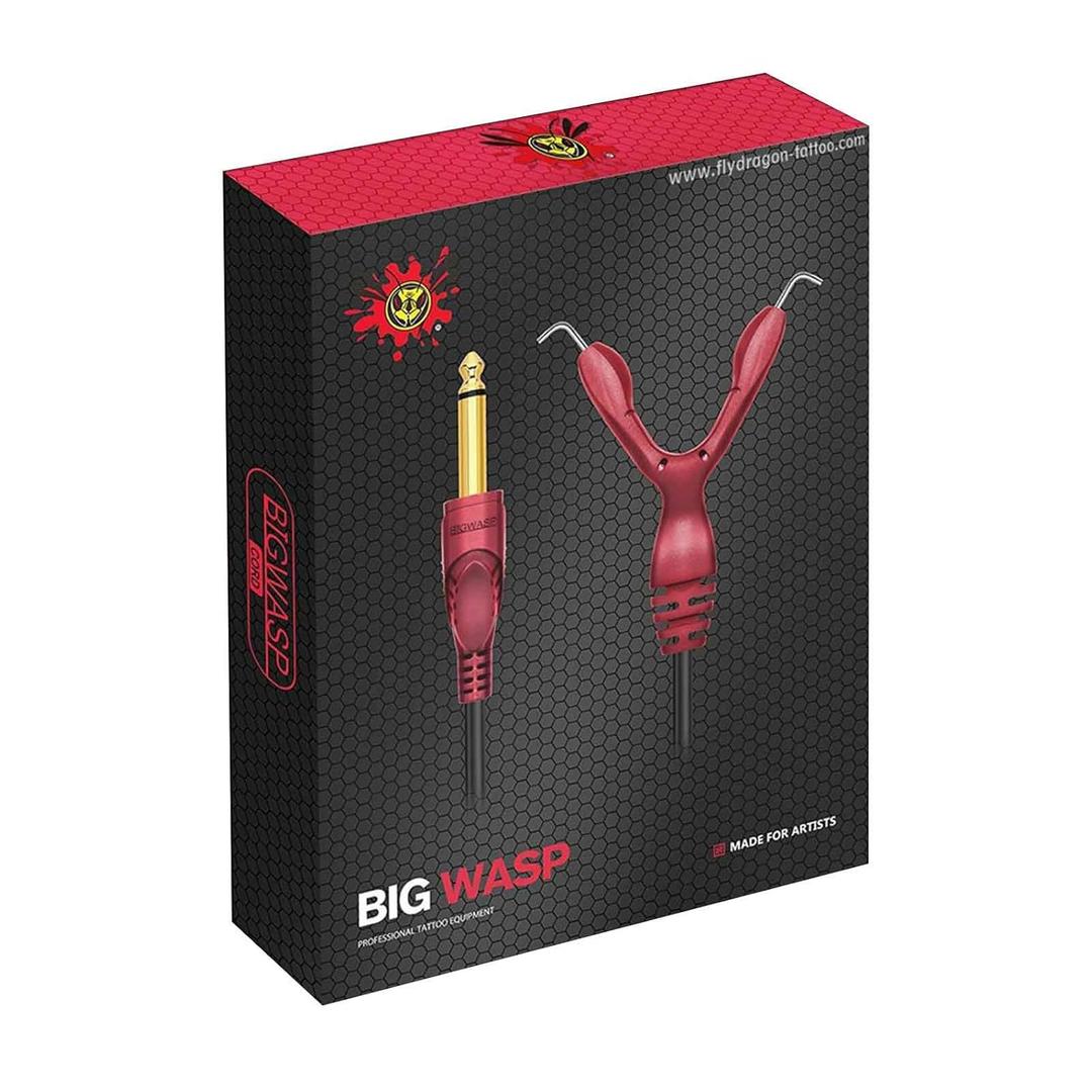 BIGWASP Premium Quality 79 Inches Silicone Soft Tattoo Clip Cord for Tattoo Machines (Gold,Red)