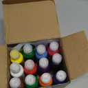 Nicpro 12 Colors Washable Finger Paint Set for Toddlers (2 oz), Non-Toxic & Baby Safe Paint for Hand and Feet, Mess Free Finger Painting Art Supplies for Kids Age 1-3 4 5 6+, Preschool Learning Gifts