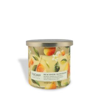 Tuscany Candle Beachside Mangolada: Papaya & Mango Scented Summer Candle, 14 oz
