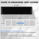 PionerialX 30"W x 6"H [Duct Opening Size] Steel Return Air Grille | HVAC White Rust-Resistant Vent Cover for Wall & Ceiling, AC Cold Air Return, Overall Dimensions 31.75"W x 7.75"H