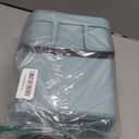 VIGIND Hanging Small Trash Can with Lid Under Sink for Kitchen, 5 L/ 1.3 Gallons Plastic Waste Basket,Food Waste Bin,Kitchen Compost Bin for Counter Top,Bathroom/Office (Blue)