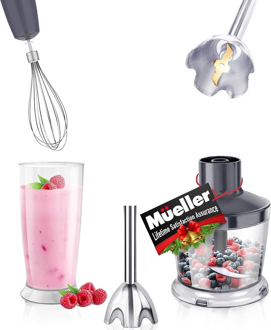 Mueller Attachments Set For Multistick 800W 4-in-1 Immersion Blender Handheld