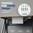 Cable Management Box with Included Mounting Hardware ABS Cord Organizer (12,7 x 7,8 x 4,5 in) | Heat-Tolerant Power Strip & Cable Storage | Wall-Mountable or Floor Use