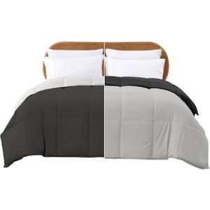 Modern Threads Down Alternative Reversible Comforter Dark Gray/Gray Queen