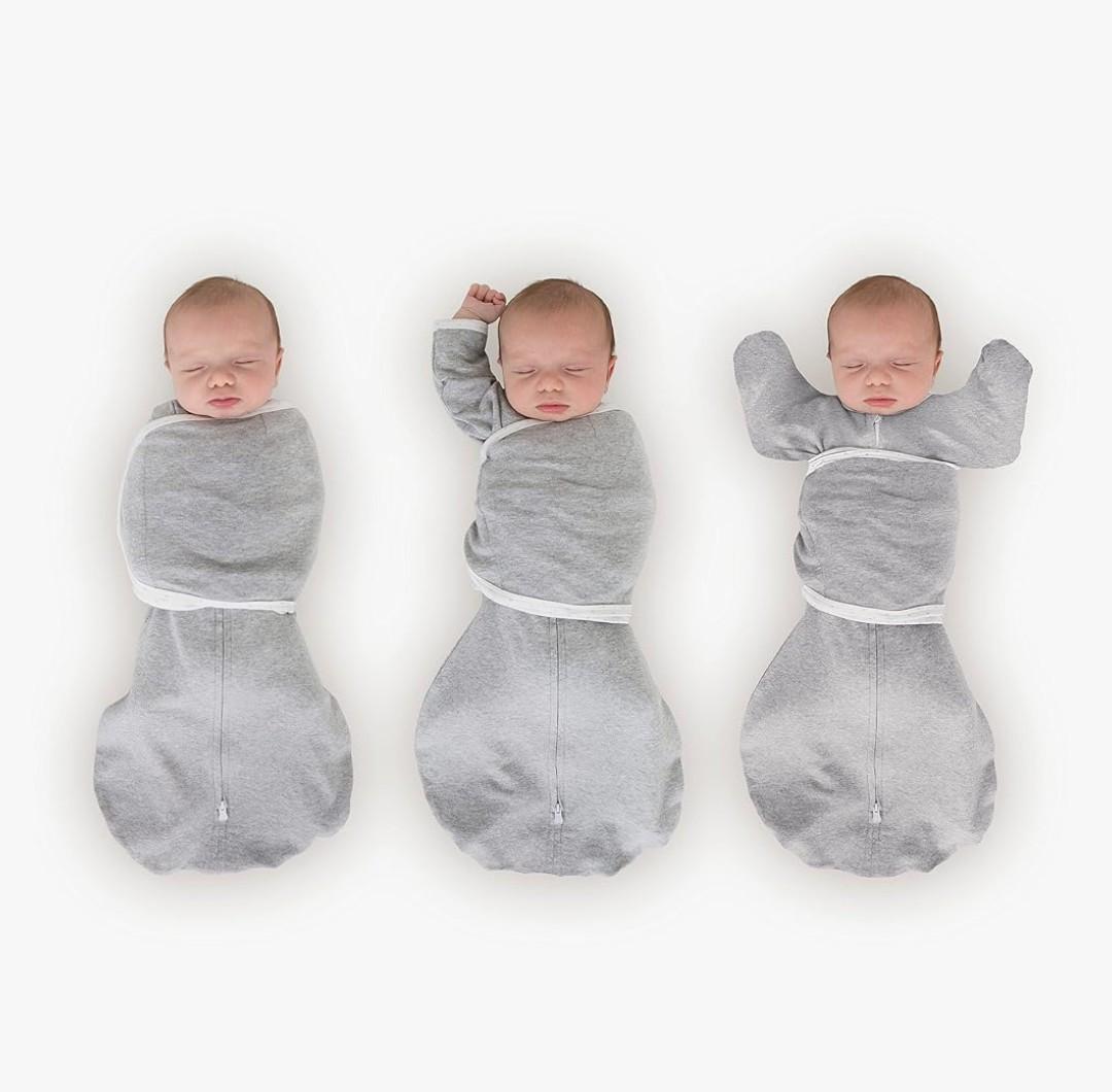 SwaddleDesigns 6-Way Omni Swaddle Sack Arms Up Swaddle for Newborn, More Options to Calm Startle Reflex, Improves Sleep