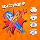 Bedwina Pow Inflatable Baseball Bat - (Pack of 12) 20 Inch Inflatable Toy Bat, Carnival Prizes, Baseball Party Favors Goodie Bag Stuffers, Decorations Party Prizes for Kids