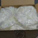 48 PCS Artificial Wisteria Hanging Flowers 6.56 Ft/pcs Fake Wisteria Vine Kit Hanging Flower for House Outdoor Garden Ceremony Outside Wedding Arch Floral Decor (White)