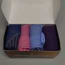 Doctor's Select Copper Ankle Compression Socks for Women and Men - 4 Pairs | Compression Ankle Socks for Women | Arch Support Socks | Ankle Compression Socks for Men | Blue, Light Blue, Purple, Pink Medium