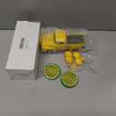 Lemon Truck Decor with Mini Fake Lemons, Vintage Metal Farmhouse Tiered Tray Decor for Home Kitchen, Summer Lemon Tabletop Centerpiece, Lemonade Stand Decorations,1 Set