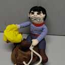 NACOCO Cowboy Rider Dog Costume for Dogs Clothes Knight Style with Doll and Hat for Halloween Day Pet Costume (M)