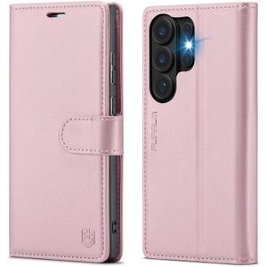 Wallet Case for Samsung Galaxy S26 Ultra 6.9", RFID Blocking Credit Card Holder, PU Leather Folio Flip Kickstand Protective Shockproof Cover for Galaxy S26 Ultra (Pink, Samsung Galaxy S26 Ultra)