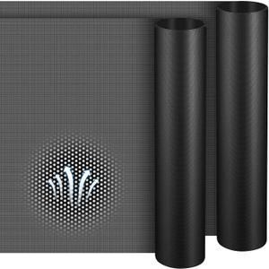 Woanger 2 Pack PC Dust Filter Roll 1000x300mm PVC Mesh Cover for PC Case, Gaming Rigs & Office Computers, 0.5mm Holes(Black)