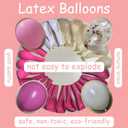 8th Birthday Decorations for Girls, Pink White 8 Happy Birthday Balloons, Birthday Party Supplies Including Pink Happy Birthday Banner, Number 8 Foil Balloons