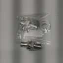 1/2 Inch Stainless Steel Hose Barb Bulkhead Fitting for Water Fuel Air Systems with Flat Washers and Clamps (2 Pack)