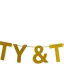 2 x 30 Flirty & Thriving Banner, 30th Birthday Bunting Sign, Dirty Thirty Party Decorations, Dirty 30 Party Sign, Gold and Black Glitter