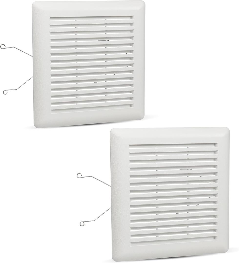 BlueStars 2 Packs C350GN S97017068 Bathroom Ceiling Fan Grille with Springs - for Bathroom 695 696N Vent Fan Cover 690 693 VC305C3N 695 Ventilation Broan-NuTone Wall-Mount Exhaust Fans 9-1/8" x 8-3/4"