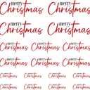 Merry Christmas Stickers for Cards Making, Merry Christmas Word Vinyl Decals for Crafts Label Bag Gifts Presents Scrapbooks (Merry140) (Red)