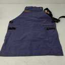 Chef and BBQ Apron with Bottle Opener and Hand Towel - 10oz Cotton Canvas, Stainless Steel Hardware - Cross Back Straps