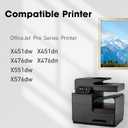 970XL 971XL Ink Cartridges High Yield Combo Pack Compatible with HP 970XL 971XL 970 971 Ink Cartridges Work for HP OfficeJet Pro X451dw X451dn X476dw X476dn X576dw X551dw Printer (4-Pack)