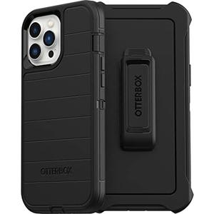 Amazon.com: OtterBox iPhone 13 Pro Max & iPhone 12 Pro Max Defender Series Case - Black, Rugged & Durable, with Port Protection, Includes Holster Clip Kickstand : Cell Phones & Accessories