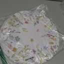 50PCS Floral Disposable Paper Placemats 13.5 Inch Flowers Placemats Pastel Watercolor Round Table Mats for Spring Weddings, Brunch & Garden Parties