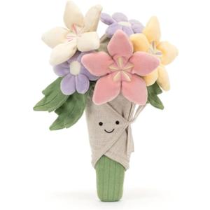 Bouquet of Flowers Plush Plant Flowers Stuffed Plant Plushie Doll Gifts for Kids Valentines Day Girlfriend Birthday Christmas Mother's Day