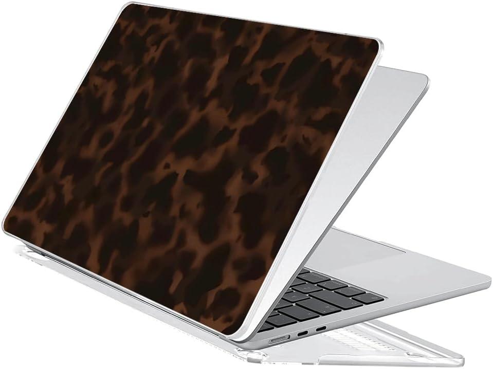 Compatible with MacBook Air 13 inch 2025 2024-2022 M4 M3 M2 Case A3240 A3113 A2681, Retro Trendy Tortoise Shell Cute for MacBook Air 13 inch