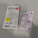 LEECG for Samsung Galaxy S21 FE Case, Floral Creative Sides Fashionablee Designs Soft Silicone Slim Phone Cover for Samsung S21 FE, Daisy Purple