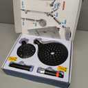 MakeFit Dual Filtered Rain Shower Head Combo, High Pressure Handheld Shower Head with Adjustable Bar - Rainfall Shower Head And Showerhead with Filter for Hard Water - Removes Chlorine (Matte Black)