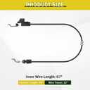 BLOLACDZ 588479201 Drive Control Cable Replacement Compatible with Craftsman 439452 583415801 Husqvarna HU550F Poulan Pro Weed Eater Lawn Mowe