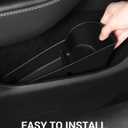 BASENOR 2024-2020 Tesla Model Y Door Side Storage Box with Emergency Button Cutout, Door Organizer Pocket Liners, Waterproof TPE Front & Rear Side Tray Protector Liner, Set of 4