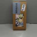 Ling's moment Fake Flowers Box, Faux Artificial Greenery Stems Foam Roses Gardenia Silk Ranunculus Fabic Flower for Centerpieces Bouquet Wedding Vase Decorations, Powder Blue & Peach, Deluxe Combo