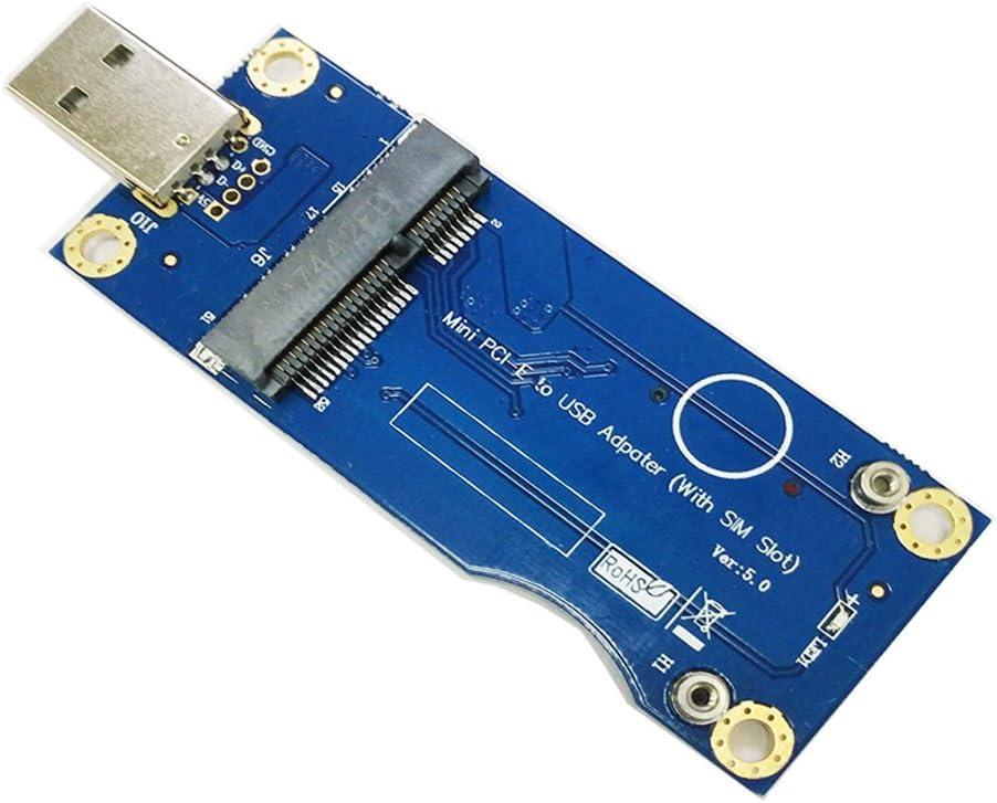 Mustpoint Mini PCI-E to USB Adapter with SIM Card Slot for WWAN/LTE Module (Industrial-Grade)