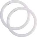 FC12T9/DX 32W 12 inch T9 Circular Light Bulb Daylight, Round Circline Bulbs FC12 T9 32 Watts Kitchen and Bath, G10q 4 Pin Prong, 6500K, 2 Pack