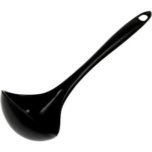 Chef Craft Basic Melamine Cooking Ladle, 10.5 inch, Black
