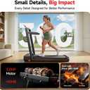 RHYTHM FUN Treadmill with Incline, Walking Pad with Handle Bar,300lbs Walking Pad with APP, Portable Folding Walking Treadmills for Home/Office with Low Noise