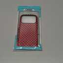 Case for iPhone 17 Pro - Slim Fit Anti-Scratch Phone Case for Girl Women - Cherry Red Polka Dot (Frosted)