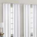 Mainstays 4 of a Kind Blackout Curtain Panels, Set of 4, White, 28" W x 84" L