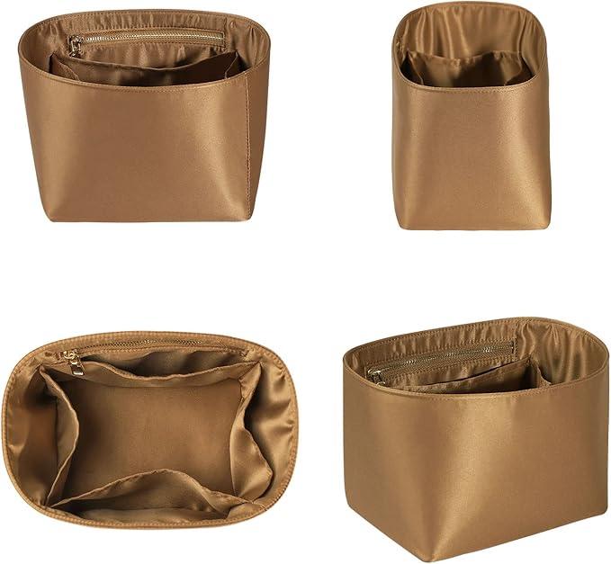 ZTUJO Picotin 18 Organizer Hermes, Picotin bag insert, Luxury Purse Organizer Insert Silky Smooth Fits picotin 18 Picotin (Brown)