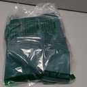 Dark Green Napkins Hand Towels Disposable, Linen Feel Dinner Napkins with Prefolded Built-in Flatware Pocket, Guest Paper Hand Towels for Christmas Wedding Reception (16x16in, 50Pack